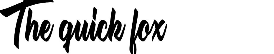 The quick fox font